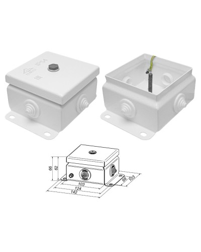 КМ IP55-1010 (без DIN рейки). Коробка монтажная электротехническая. Гефест в Ярославле
