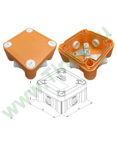 КМ-О-1010(П)(8к)-IP55: Коробка монтажная огнестойкая в Ярославле