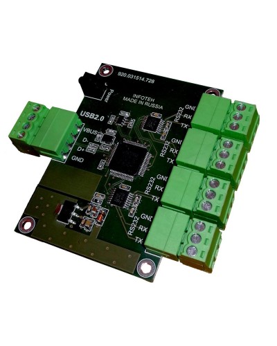 AVT-USB/4RS232. Промышленный преобразователь USB в RS-232. Инфотех в Ярославле