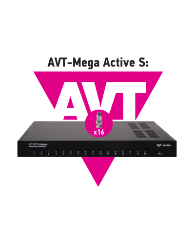 AVT-Mega Active S. 16-ти канальный комплект для передачи AHD/CVI/TVI 5Mp/4Mp/1080p. Инфотех в Ярославле