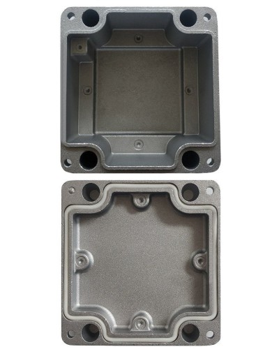МКС Мороз, глухая, IP66/IP68, серый. Коробка коммутационная металлическая. Магнито-Контакт в Ярославле
