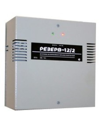 Резерв 12/2 PRO (цвет корпуса серый). Источник вторичного электропитания резервированный. МикроКомСервис в Ярославле