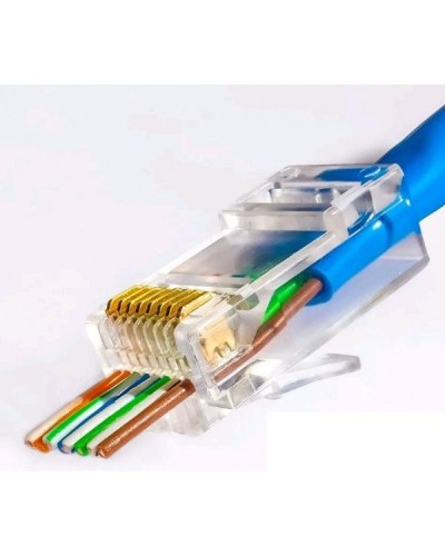 RJ-45 джек сквозной (8P8C) (100 шт). Разъем RJ-45. Прочие зарубежные в Ярославле