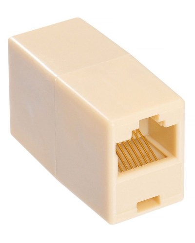 RJ-45 (розетка)-RJ-45 (розетка) (бежевый): Разъем распределительный в Ярославле