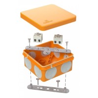 Коробка огнестойкая 80х80х40 (60-0210-FR2.5-4). Коробка огнестойкая для открытой установки. Промрукав
