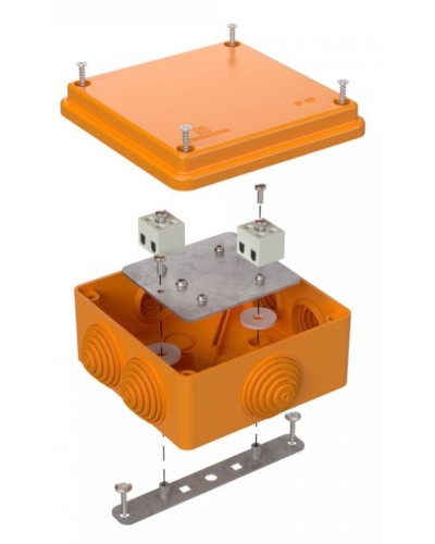 Коробка огнестойкая 100х100х50 (40-0300-FR2.5-4). Коробка огнестойкая для открытой установки. Промрукав в Ярославле