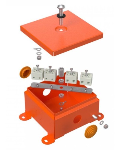 Коробка металлическая огнестойкая 110х110х65 (70-0360-FR2.5-4). Коробка металлическая огнестойкая. Промрукав в Ярославле