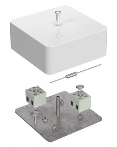 Коробка огнестойкая 75х75х30 (40-0450-FR2.5-4-П). Коробка огнестойкая для открытой установки. Промрукав в Ярославле
