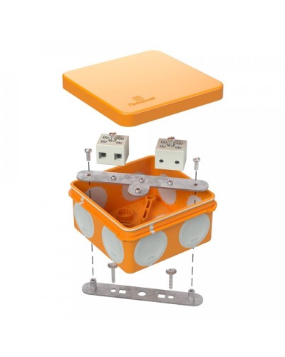 Коробка огнестойкая 80х80х40 (60-0210-FR6.0-4). Коробка огнестойкая для открытой установки. Промрукав в Ярославле