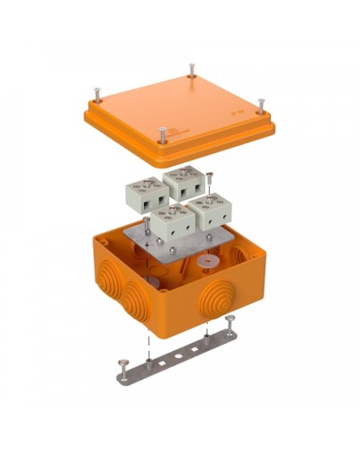 Коробка огнестойкая 100х100х50 для о/п (40-0300-FR6.0-8). Коробка огнестойкая для открытой установки. Промрукав в Ярославле