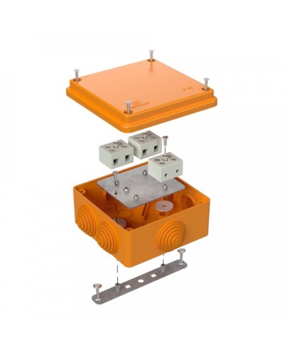 Коробка огнестойкая 100х100х50 (40-0300-FR6.0-6). Коробка огнестойкая для открытой установки. Промрукав в Ярославле