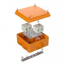 Коробка огнестойкая 100х100х50 для о/п (40-0300-FR10.0-4). Коробка огнестойкая для открытой установки. Промрукав