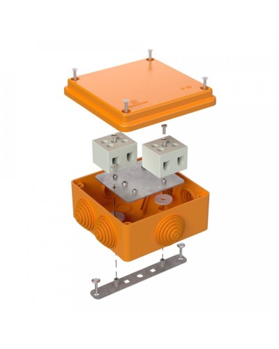 Коробка огнестойкая 100х100х50 для о/п (40-0300-FR10.0-4). Коробка огнестойкая для открытой установки. Промрукав в Ярославле