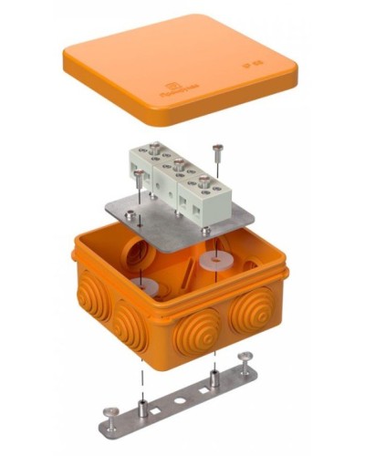 Коробка огнестойкая 80х80х40 (40-0210-FR2.5-6). Коробка огнестойкая для открытой установки. Промрукав в Ярославле