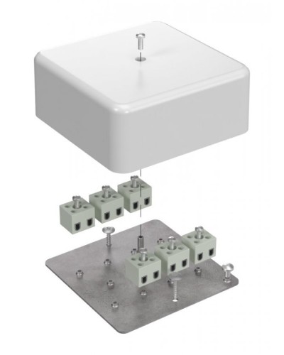 Коробка огнестойкая 103х103х45 (латунь) (40-0470-FR2.5-12-Е60). Коробка огнестойкая для открытой установки. Промрукав в Ярославле