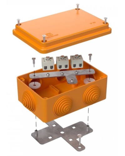 Коробка огнестойкая 120х80х50 (40-0340-FR2.5-6). Коробка огнестойкая для открытой установки. Промрукав в Ярославле