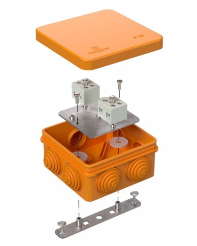 Коробка огнестойкая 40-0210-FR6.0-4 Е15-Е120 80х80х40. Коробка огнестойкая для открытой установки. Промрукав в Ярославле