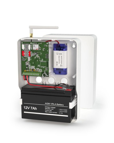 Контакт GSM-14А v.3 (в корпусе под АКБ 1,2-7 Ач с БРП 12V 1А). Панель охранная радиоканальная. Ритм в Ярославле