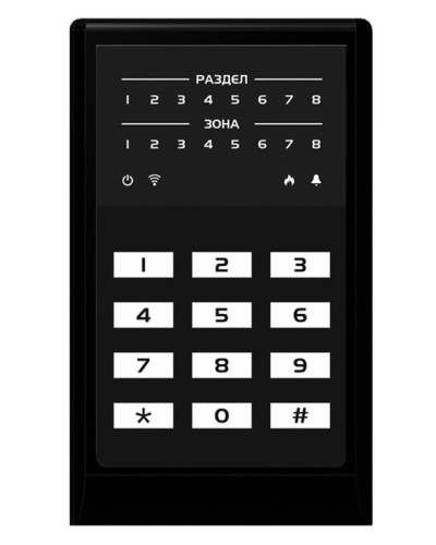 МИРАЖ-КД-04 (black). Кнопочная кодовая панель. Стелс НПП в Ярославле
