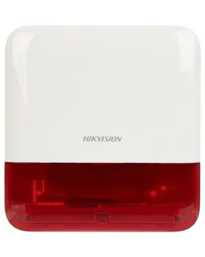 DS-PS1-E-WE Red Indicator. Оповещатель свето-звуковой радиоканальный уличный. AX PRO Hikvision в Ярославле