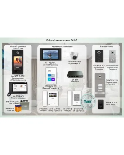 ДМФ-004. IP-домофонные системы BAS-IP. BAS-IP в Ярославле