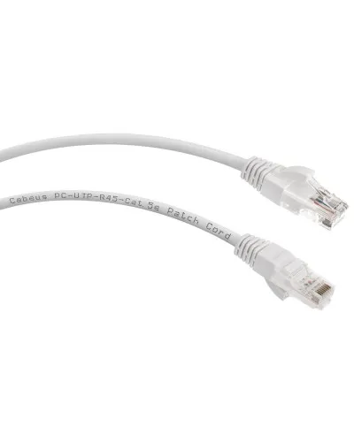 PC-UTP-RJ45-Cat.6-5m-LSZH (8881c), серый. Патч-корд медный. CABEUS в Ярославле