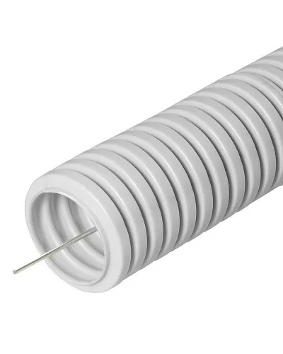 FCPL-40-PVC-020-1-GY (11231c): Труба гофрированная гибкая, лёгкая с протяжкой в Ярославле