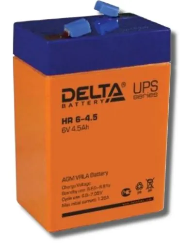Delta HR 6-4.5. Аккумулятор герметичный свинцово-кислотный. Delta в Ярославле