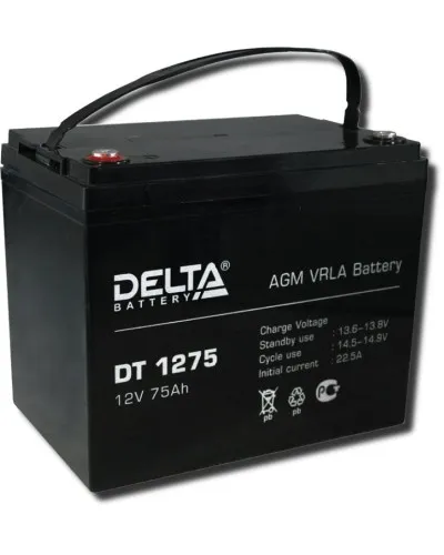 Delta DT 1275. Аккумулятор герметичный свинцово-кислотный. Delta в Ярославле