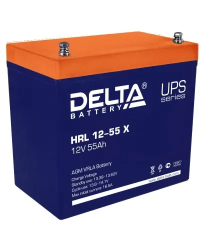 Delta HRL 12-55 X. Аккумулятор герметичный свинцово-кислотный. Delta в Ярославле