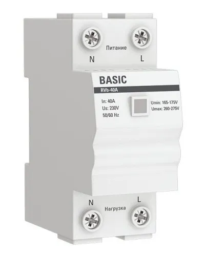 RVb-40A Basic (rvb-40a). Реле напряжения. EKF в Ярославле