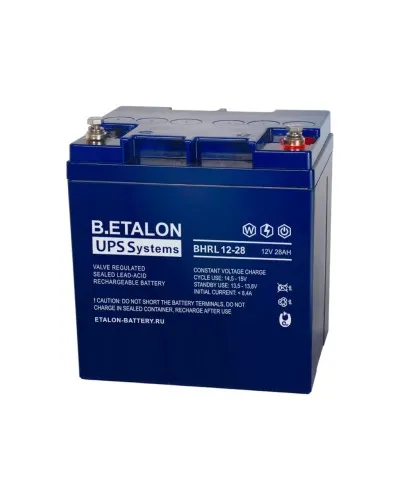 B.ETALON BHRL 12-28. Аккумулятор герметичный свинцово-кислотный. ETALON в Ярославле