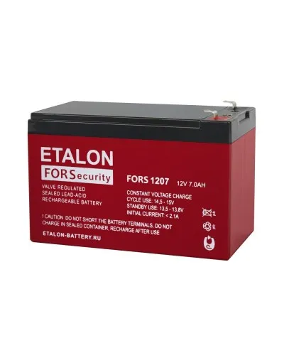 ETALON FORS 1207. Аккумулятор герметичный свинцово-кислотный. ETALON в Ярославле