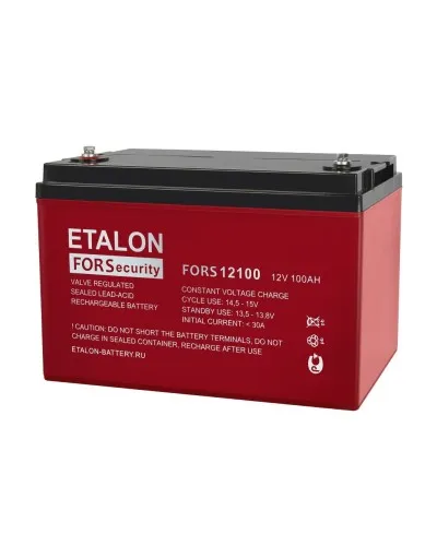 ETALON FORS 12100. Аккумулятор герметичный свинцово-кислотный. ETALON в Ярославле