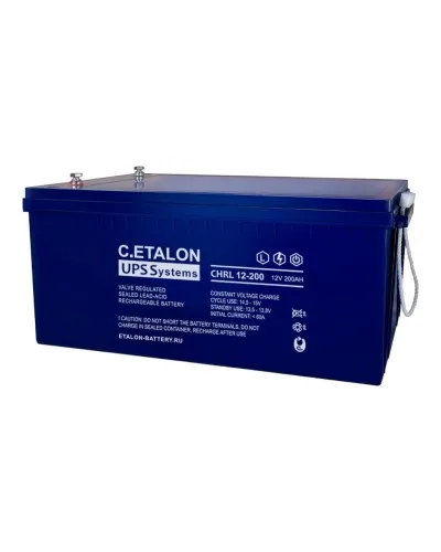 C.ETALON CHRL 12-200. Аккумулятор герметичный свинцово-кислотный. ETALON в Ярославле