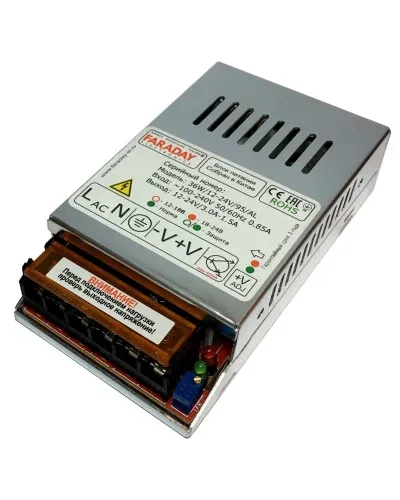 36W/12-24V/95AL. Импульсный блок питания. FARADAY в Ярославле
