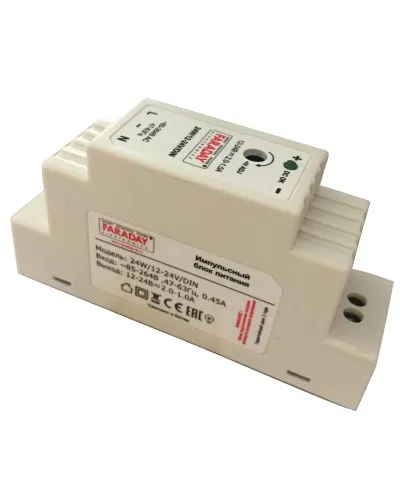 24W/12-24V/DIN. Блок питания. FARADAY в Ярославле