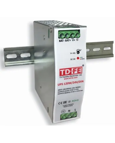 UPS 120W/24V/DIN. Блок бесперебойного питания. FARADAY в Ярославле