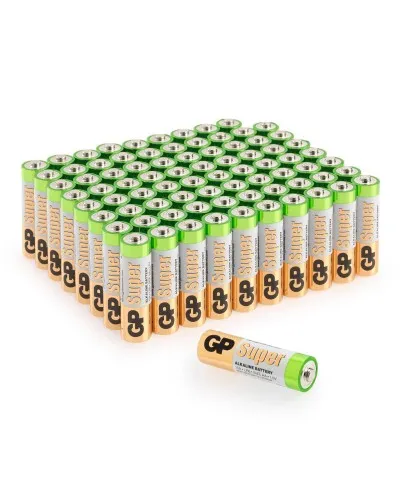 GP Super Alkaline 15A AA (GP 15A-2CRVS80), упак. 80 шт.. Алкалиновые батарейки. GP Batteries в Ярославле