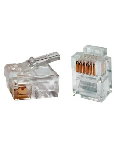 PLUG-6P6C-P-C2-100 (100 шт). Разъем RJ-12. Hyperline в Ярославле