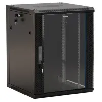 TWB-0966-GP-RAL9004. Шкаф телекоммуникационный 19 настенный 9U. Hyperline