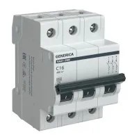 GENERICA ВА47-29М 3P C 16А 4,5кА (MVA21-3-016-C-G). Автоматический выключатель. IEK