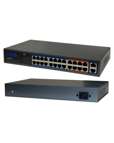 KN-SW2402POE+. Коммутатор с питанием по PoE. KENO в Ярославле