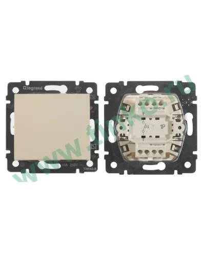 Выключатель Valena 1кл., без фиксации, 10А, 250В, слоновая кость (774311). Выключатель. LegranD в Ярославле