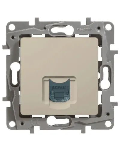 Розетка 5e, UTP, 1хRJ45, ETIKA, слоновая кость (672341). Розетка. LegranD в Ярославле