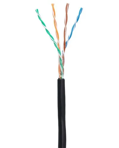 U/UTP 4pair, Cat5e, Out, PE (EC-UU004-5E-PE-BK-1). Кабель «витая пара» (LAN) для структурированных систем связи. NETLAN в Ярославле