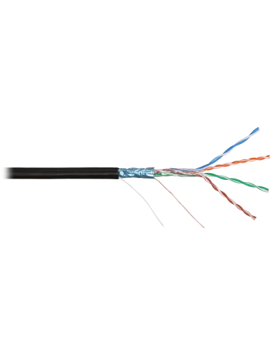 F/UTP 4pair, Cat5e, Solid, In/Out, нг(А)-HF (NMC 4200C-BK). Кабель «витая пара» (LAN) для структурированных систем связи. NIKOMAX в Ярославле