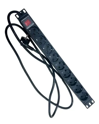 NTSS-PDU-DA2036 гор.размещ. 9xSchuko базовые 16A Schuko 2м. Блок розеток 19. NTSS в Ярославле