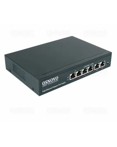 SW-20600/A(80W). Коммутатор Fast Ethernet на 6 портов. OSNOVO в Ярославле