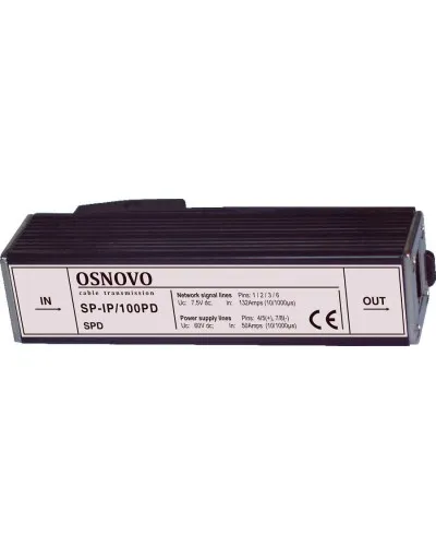 SP-IP/100PD. Устройство грозозащиты цепей Ethernet. OSNOVO в Ярославле